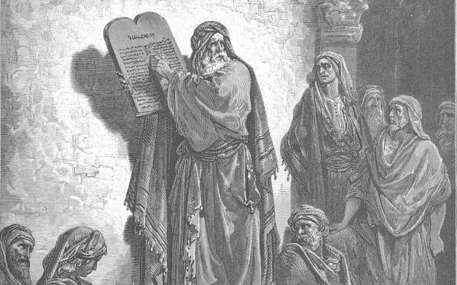 Illustration of Esra in Pohnpeian Bible with Apocrypha