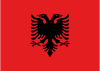 The flag of Albania