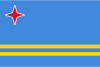 The flag of Aruba