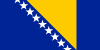 The flag of Bosnia and Herzegovina
