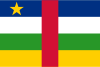 The flag of Central African Republic
