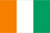 The flag of Côte d'Ivoire