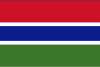 The flag of The Gambia