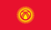 The flag of Kyrgyzstan
