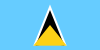 The flag of Saint Lucia