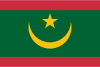The flag of Mauritania