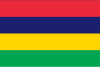 The flag of Mauritius
