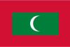 The flag of the Maldives