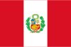 The flag of Peru