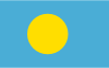 The flag of Palau