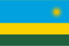 The flag of Rwanda