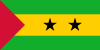 The flag of São Tomé e Príncipe