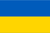 The flag of the Ukraine