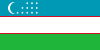 The flag of Uzbekistan
