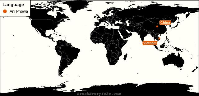 All countries where Ani Phowa is a significant language