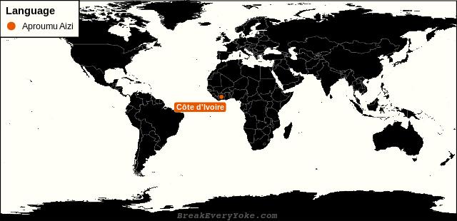 All countries where Aproumu Aizi is a significant language