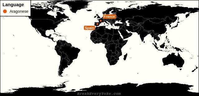 All countries where Aragonese is a significant language