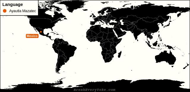 All countries where Ayautla Mazatec is a significant language