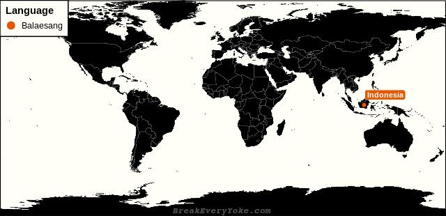 All countries where Balaesang is a significant language