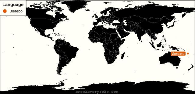 All countries where Bierebo is a significant language