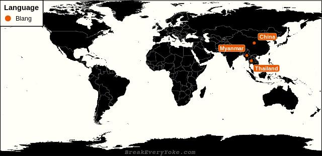All countries where Blang is a significant language
