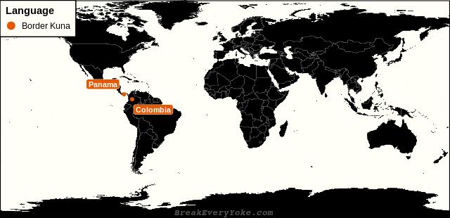 All countries where Border Kuna is a significant language