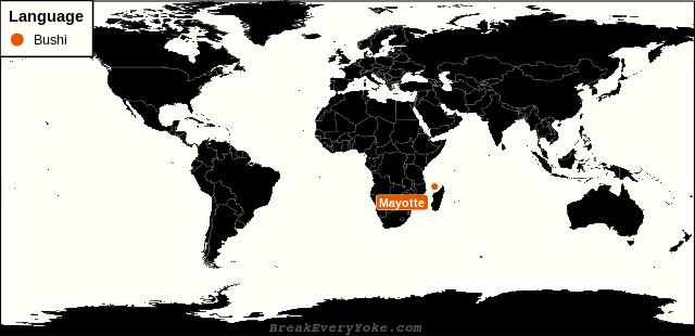 All countries where Bushi is a significant language