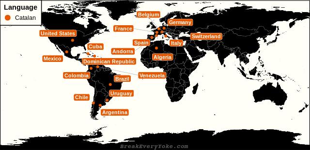 All countries where Catalan is a significant language