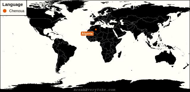 All countries where Chenoua is a significant language