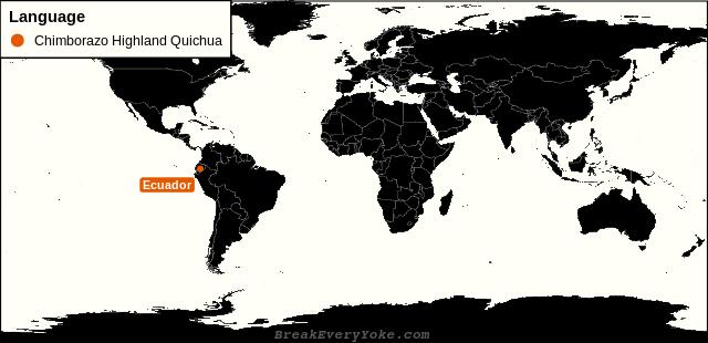All countries where Chimborazo Highland Quichua is a significant language