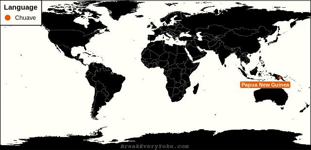 All countries where Chuave is a significant language