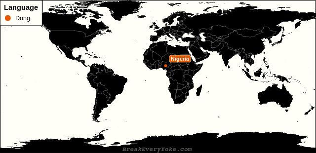All countries where Dong is a significant language