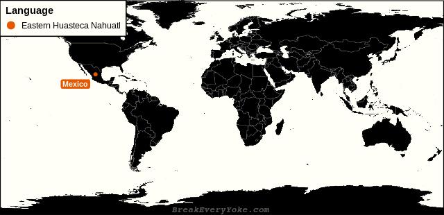 All countries where Eastern Huasteca Nahuatl is a significant language