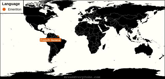 All countries where Emerillon is a significant language
