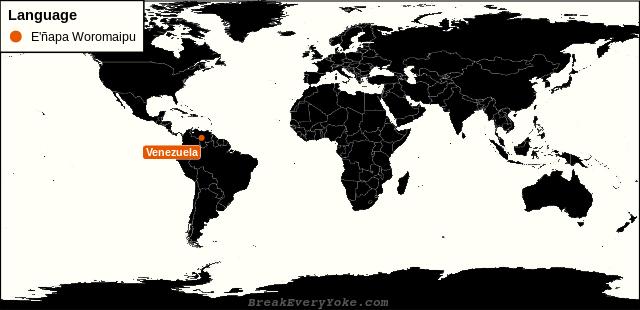 All countries where E'ñapa Woromaipu is a significant language