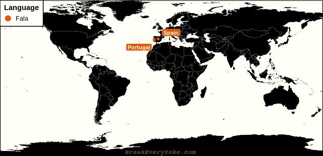 All countries where Fala is a significant language
