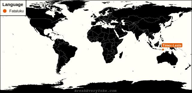All countries where Fataluku is a significant language