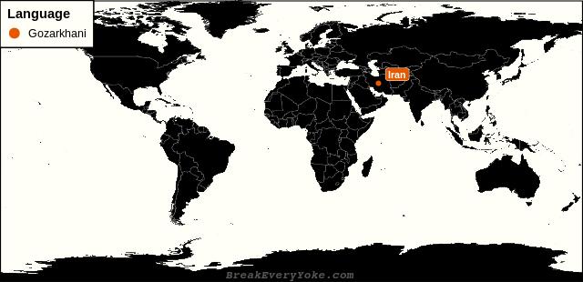 All countries where Gozarkhani is a significant language