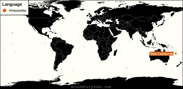 All countries where Hmwaveke is a significant language
