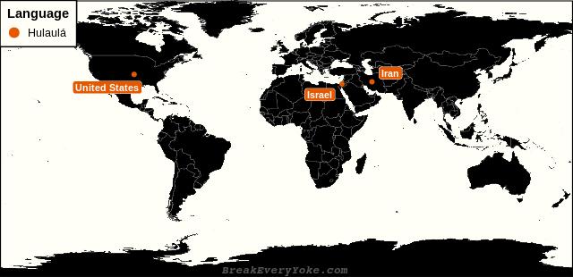 All countries where Hulaulá is a significant language