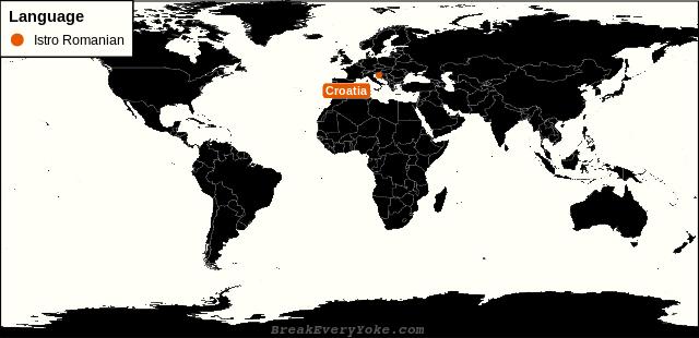 All countries where Istro Romanian is a significant language