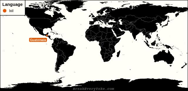 All countries where Ixil is a significant language
