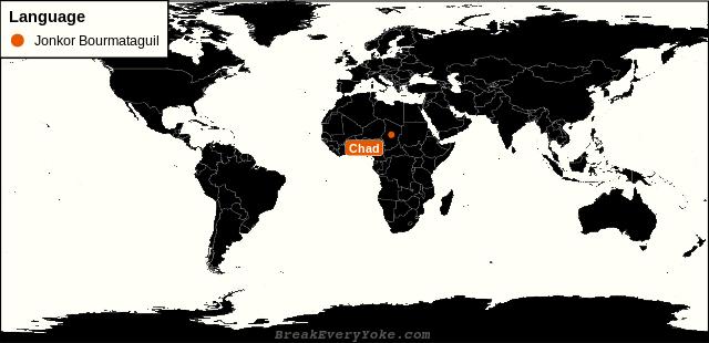 All countries where Jonkor Bourmataguil is a significant language