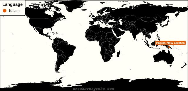 All countries where Kalam is a significant language