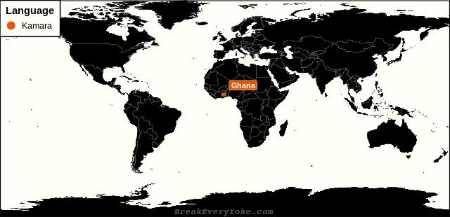 All countries where Kamara is a significant language