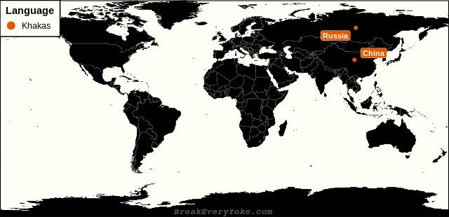 All countries where Khakas is a significant language