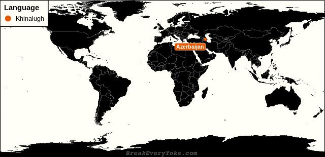 All countries where Khinalugh is a significant language