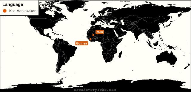 All countries where Kita Maninkakan is a significant language