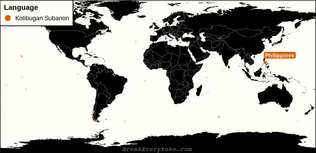 All countries where Kolibugan Subanon is a significant language