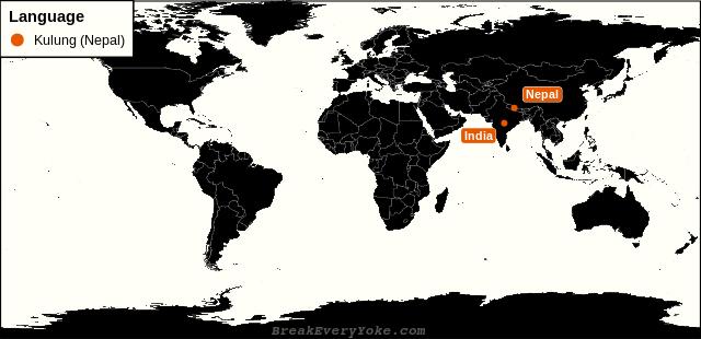 All countries where Kulung (Nepal) is a significant language